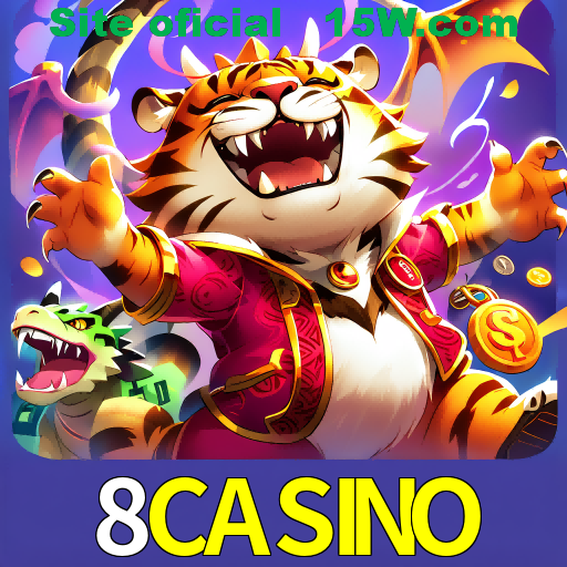 Imagem promocional da 8CASINO mostrando a plataforma e suas vantagens